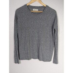 Madewell Knit Crewneck‎ Sweatshirt Gray Sz XS Soft Cozy Warm Relaxed Basic N67